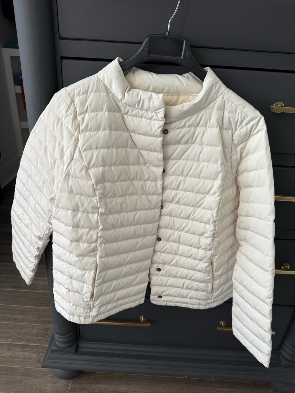 Talbots Lightweight Quilted Puffer Jacket - White